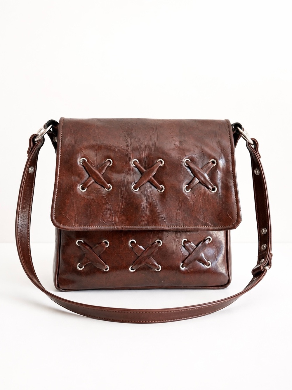Vintage 1960s Chamelle by Essell Mod Patent Look Shoulder Bag - NWOT